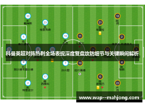 科曼英超对阵热刺全场表现深度复盘攻防细节与关键瞬间解析
